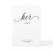 Her Vows Card Minimalist Script Vow Card