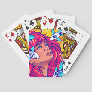 "Her Waves" Tote Bag Poker Cards