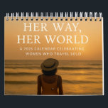 Her Way, Her World: 2026 Solo Woman Traveler Calendar<br><div class="desc">Empower your journey every month with the 2026 Solo Woman Travel Calendar. Featuring breathtaking global destinations and uplifting affirmations. This calendar celebrates independence, courage, and serenity. From Iceland’s icy landscapes to Morocco’s golden dunes, each page is a reminder that solo travel isn’t just an escape—it’s a return to your power....</div>