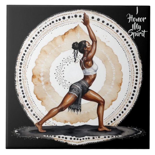 Her Wisdom I Honor  Ceramic Tile (Front)