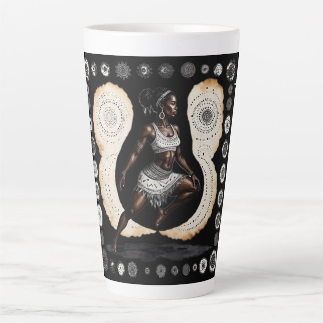 Her Wisdom Spiritual Warrior Latte Mug (Front)