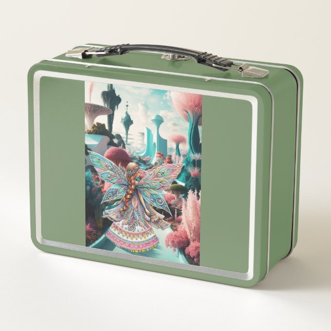 Her World Of Magical Wonder Metal Lunch Box (Back)