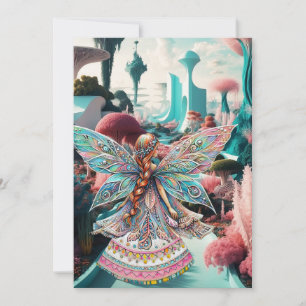 Her World Of Magical Wonder Thank You Card