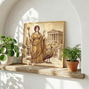 Hera Greek Mythology Poster