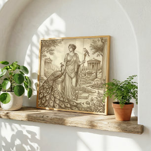 Hera Greek Mythology Poster