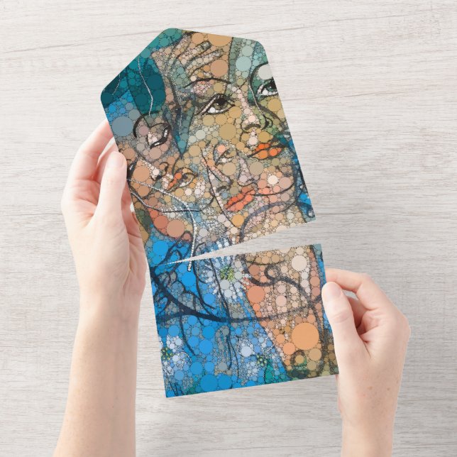 Hera, Infinity Dots by After Francis Picabia All In One Invitation (Tearaway)