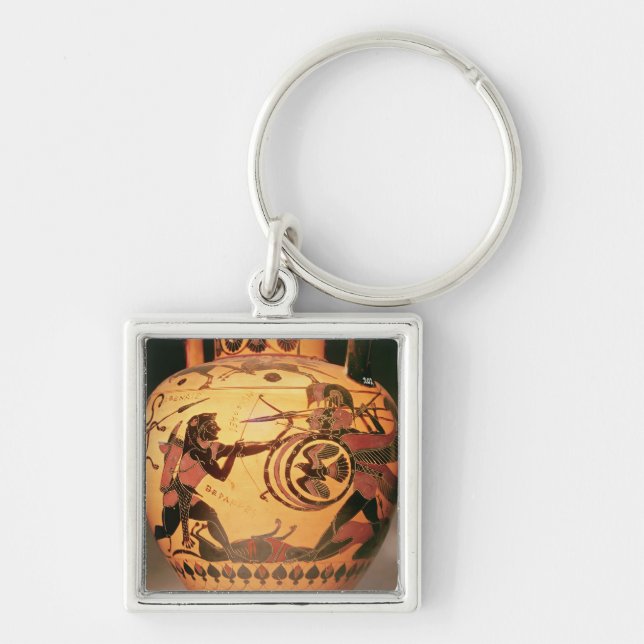 Heracles fighting Geryon Keychain (Front)