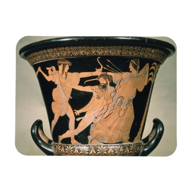 Herakles Struggling, detail from an Attic red-figu Magnet (Horizontal)