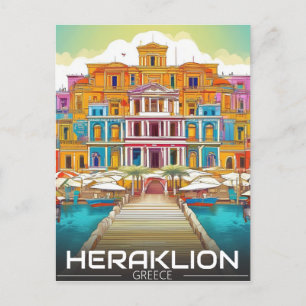 Heraklion, Iraklio. greece vocation Postcard