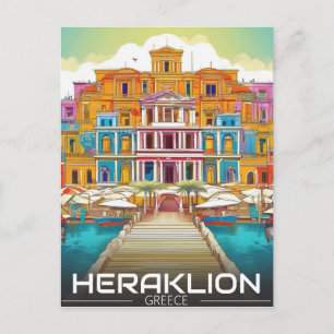 Heraklion,  Iraklio. greece vocation Postcard