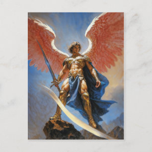 Herald of the Divine Flame Archangel Michael Postcard