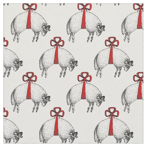 Heraldic Banded Fleece Ram Sheep Crest Emblem Fabric