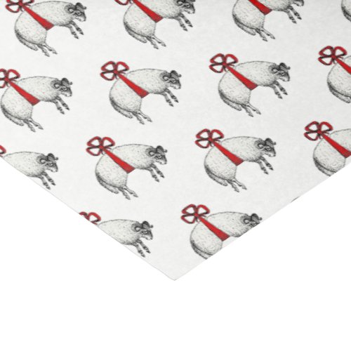 Heraldic Banded Fleece Ram Sheep Crest Emblem Tissue Paper