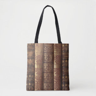 Heraldic Beautiful Book Spines (Dumas) Tote Bag