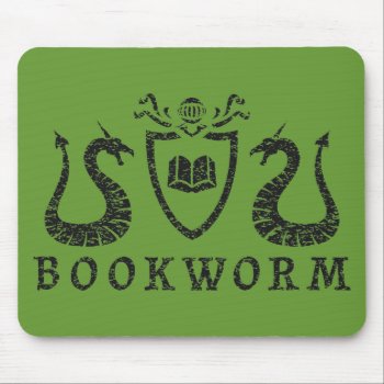 Heraldic Bookworm Mousepad by LVMENES at Zazzle
