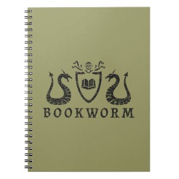 Heraldic Bookworm Paper Notebook by LVMENES at Zazzle