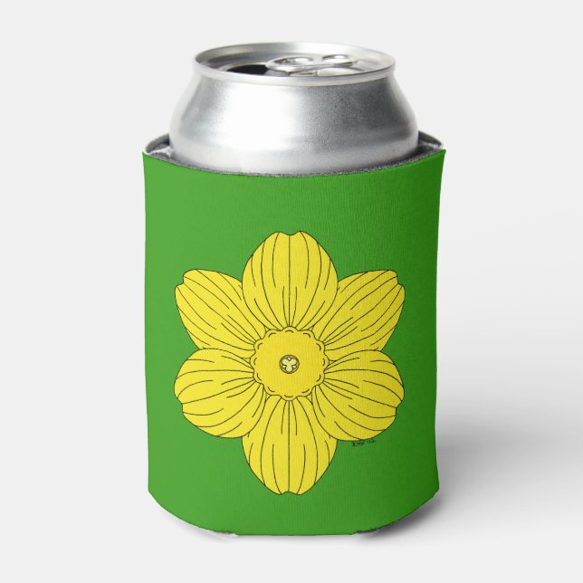Heraldic Daffodil Can Cooler (Can Front)