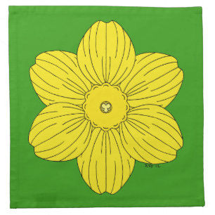 Heraldic Daffodil Napkin