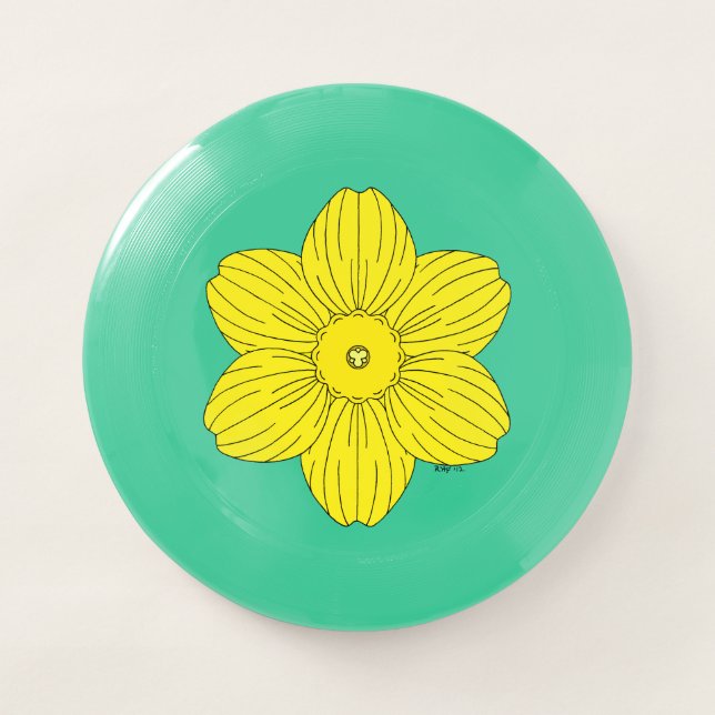 Heraldic Daffodil Wham-O Frisbee (Front)