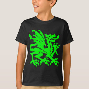Heraldic Dragon 01 - Green T-Shirt