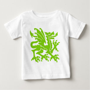 Heraldic Dragon 01 - Martian Green Baby T-Shirt