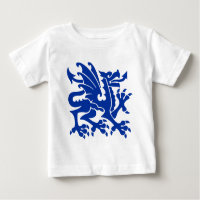 Heraldic Dragon 01 - Navy Blue