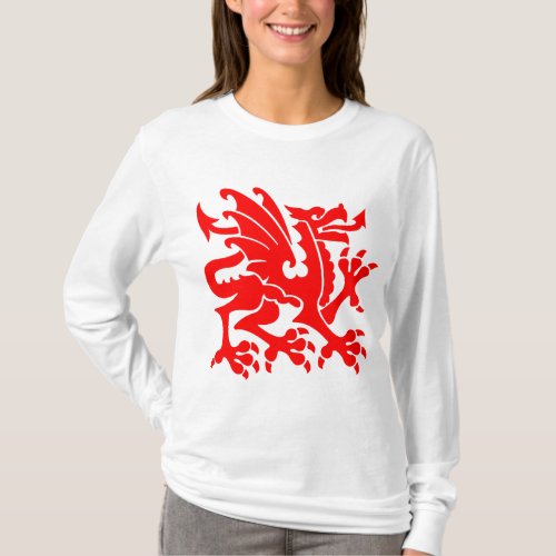 Heraldic Dragon 01 _ Red T_Shirt