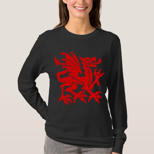 Heraldic Dragon 01 _ Red T_Shirt