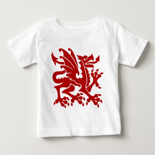 Heraldic Dragon 01 _ Ruby Red Baby T_Shirt