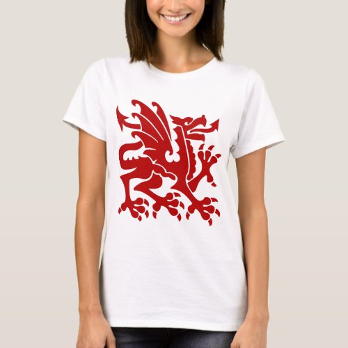 Heraldic Dragon 01 _ Ruby Red T_Shirt