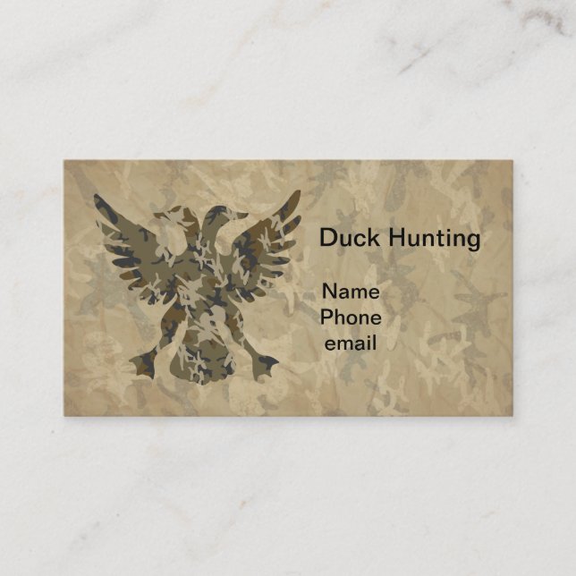 Heraldic Duck Business Card (Front)