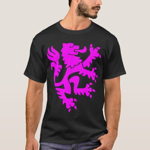 Heraldic Lion 01 _ Magenta T_Shirt