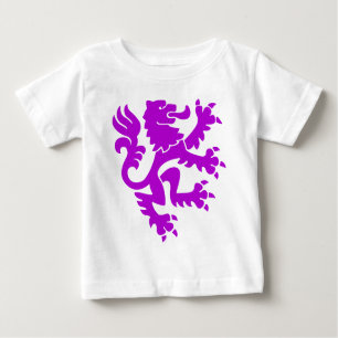 Heraldic Lion 01 - Purple Baby T-Shirt