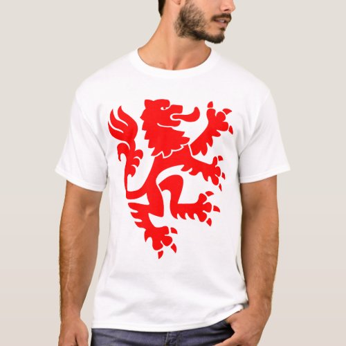 Heraldic Lion 01 _ Red T_Shirt