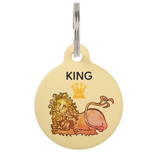 Heraldic Lion dog tag (Front)