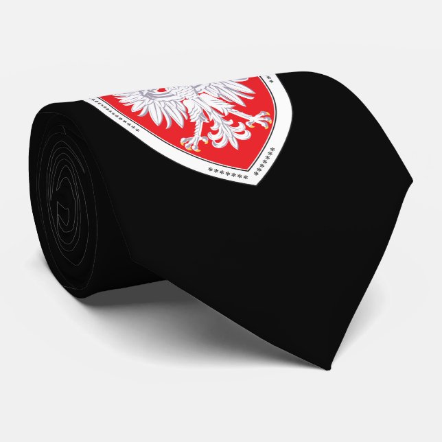Heraldic Polish Eagle Tie (Rolled)
