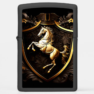 Heraldic Rearing Horse Zippo Lighter