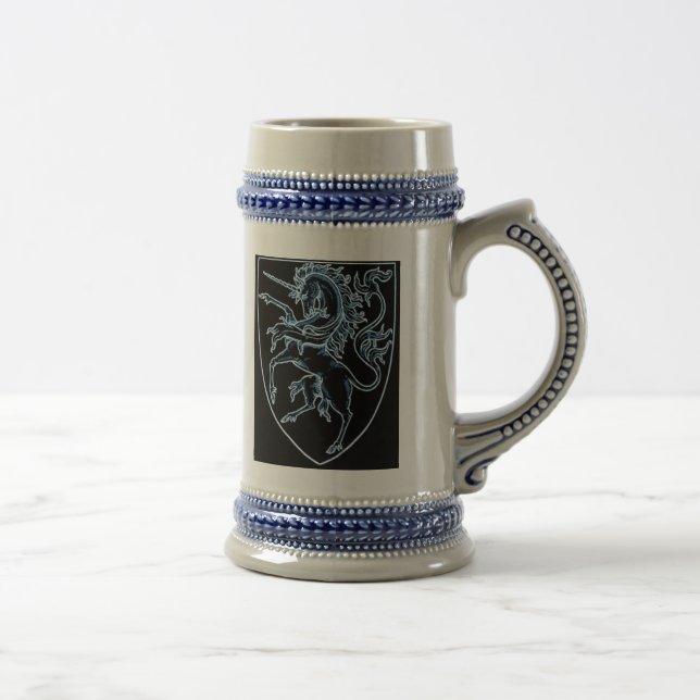 Heraldic Style Unicorn Stein (Right)