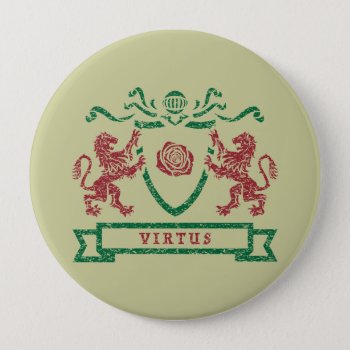 Heraldic Virtus Button by LVMENES at Zazzle