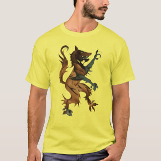 Heraldic Wolf (hand drawn design) T-Shirt