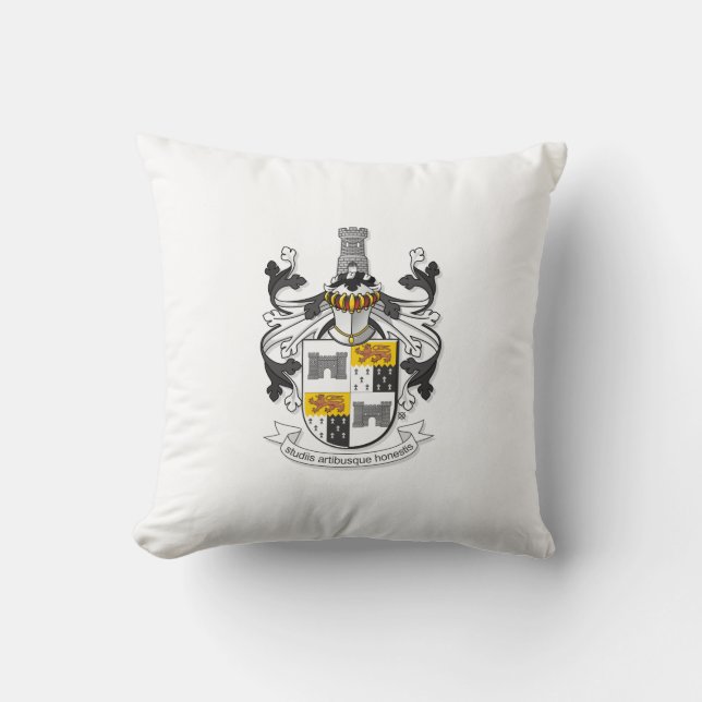Heraldisch kussen throw pillow (Front)