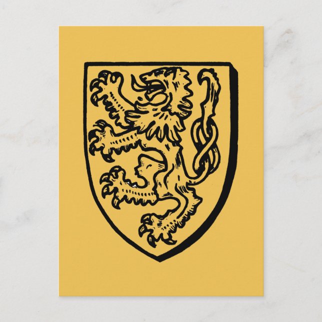 Heraldry: Lion Postcard (Front)