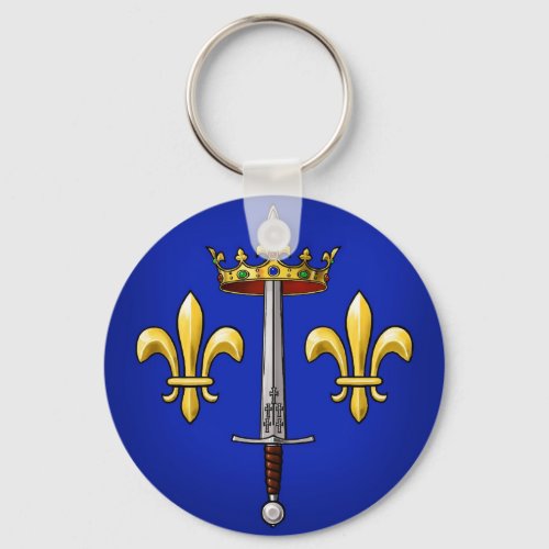 Heraldry of Joan of Arc Jeanne dArc Keychain