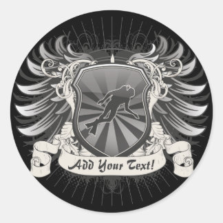 Heraldry Scuba Diving Classic Round Sticker