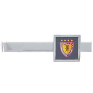 Heraldry Silver Finish Tie Clip