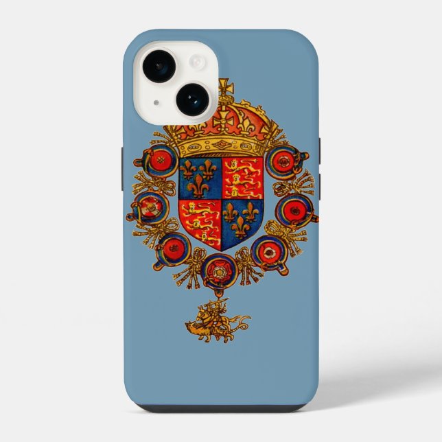Heraldry with Crown  Iphone Case (Back)