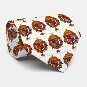 Heraldry With Crown Neck Tie