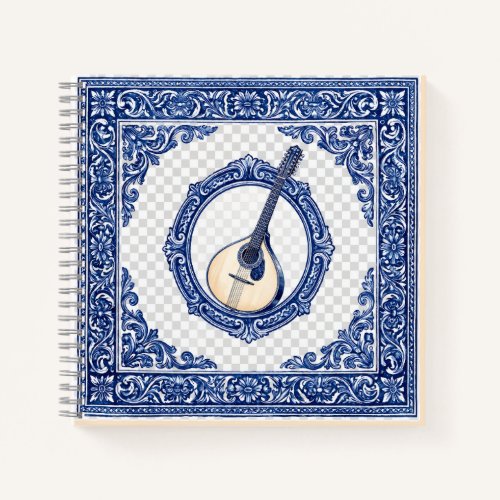 Herança Portuguesa - Design de Guitarra e Azulejo Notebook