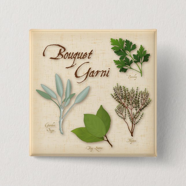 Herb Bouquet Button (Front)