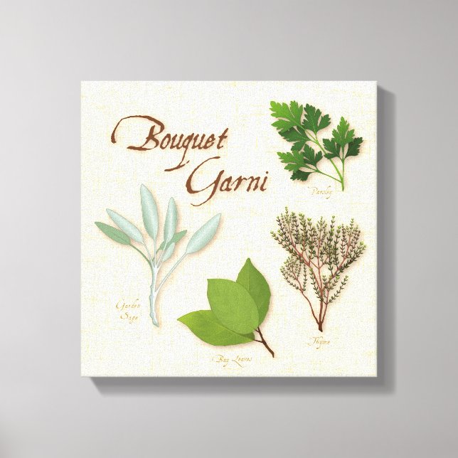 Herb Bouquet Canvas Art (Front)